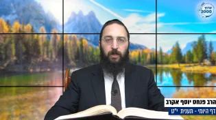 דף יומי: הדף היומי היום לצפיה - תענית י"ט הרב פנחס יוסף אקרב