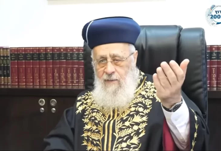 פרשת ויגש תשפ"ב - מרן הראש"ל הרב יצחק יוסף