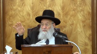 הרב ראובן אלבז בשיעור המרכזי לפרשת תצווה