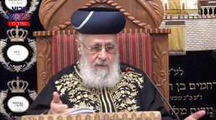 מרן הראשל"צ הרב יצחק יוסף - פרשת שלח לך 