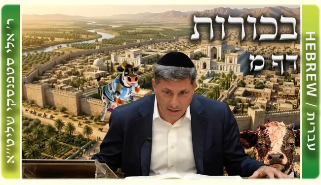 שיעור הדף היומי: בכורות דף מ - ר' אלי סטפנסקי