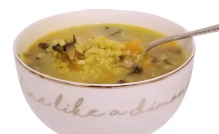 מרק פטריות עם גריסים