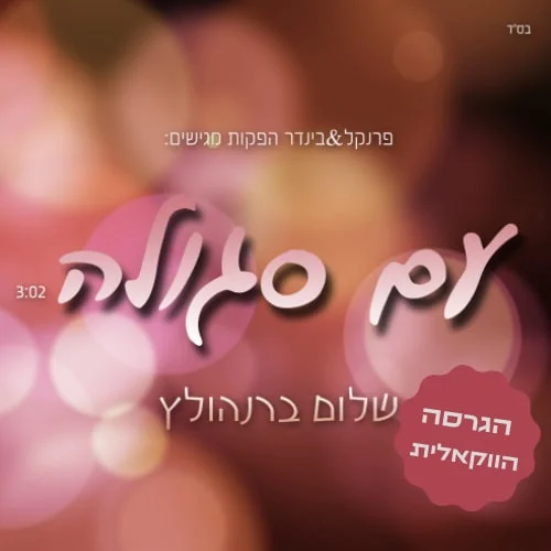 שלום ברנהולץ - "עם סגולה" שלום ברנהולץ - "עם סגולה"