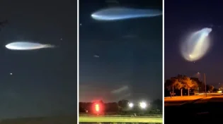 מחזה מסתורי ומרהיב: "מדוזת חלל" ענקית בשמי פלורידה