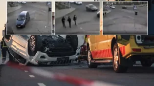 רק ה' שומר: המכונית סטתה מהצומת ועפה לכיוון 3 בחורים