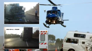 תיעוד נס מטורף: עף מהמשאית ונעמד על רגליו