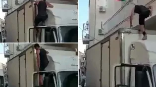 נהג המשאית הבחין בדגל פלשתין במאה שערים ולא נותר אדיש
