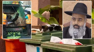 כשכל הרחוב רואה: "אשתו של הרב גוזל חיטטה בתוך האשפה מהמשאית"
