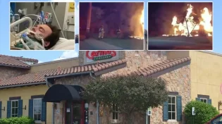 בלי לחשוב פעמיים: שליח פיצה קפץ לבית בוער כדי להציל ילדים