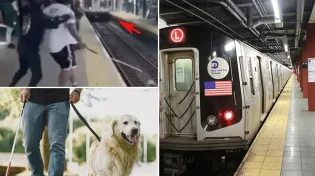 צפו: הסרטון שמרגש את ניו יורק: אדם מציל עיוור שכמעט נופל