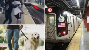 צפו: הסרטון שמרגש את ניו יורק: אדם מציל עיוור שכמעט נופל