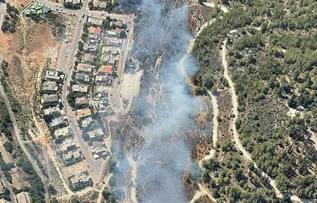 שריפה פרצה באזור בית שמש: התושבים פונו 