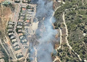 שריפה פרצה באזור בית שמש: התושבים פונו 