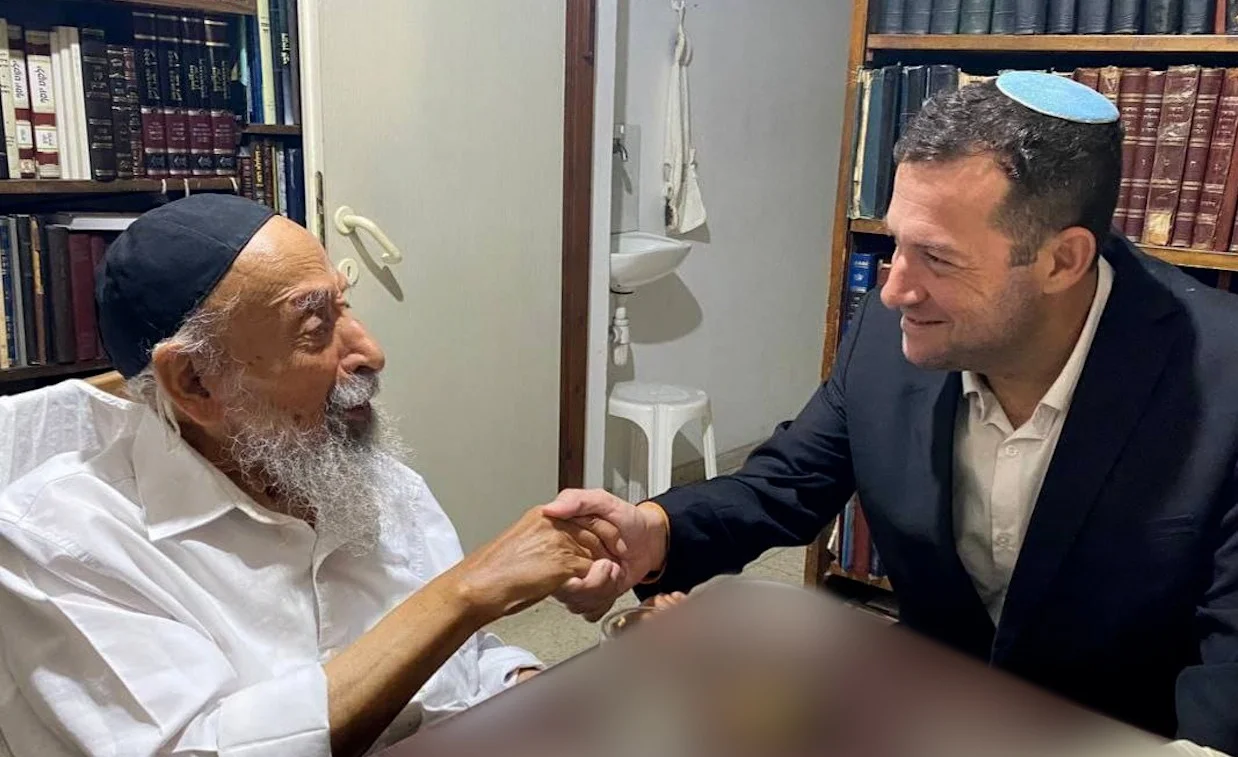 חיזוק מב"ב לשומרון: מרן הגר"ש בעדני אירח את יוסי דגן