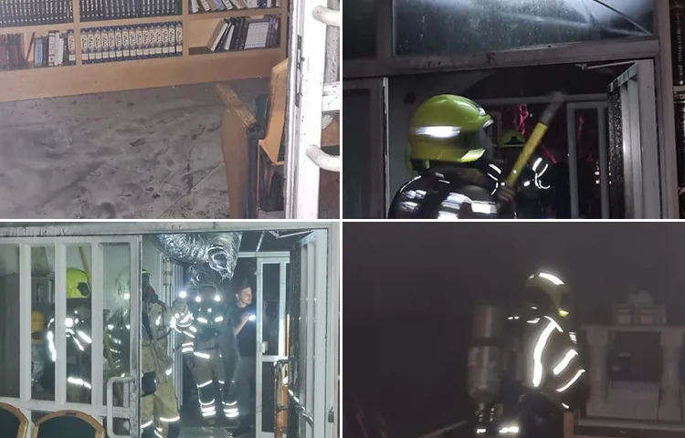 נוף הגליל: בית כנסת עלה באש במהלך הלילה נוף הגליל: בית כנסת עלה באש במהלך הלילה