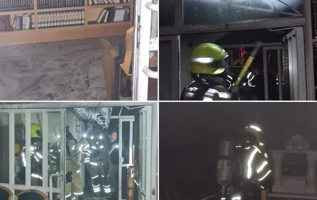 נוף הגליל: בית כנסת עלה באש במהלך הלילה 