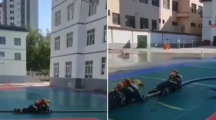 משעשע: חילוץ צינור איבד שליטה