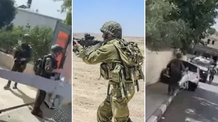צפו: מל"ט של צה''ל נפל בחצר בית בחברון