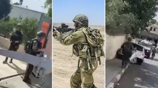 צפו: מל"ט של צה''ל נפל בחצר בית בחברון