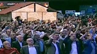 תיעוד מטריד מלבנון: אלפים בכינוס תמיכה בנסראללה
