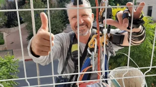 עובד הסנפלינג לא תיאר מה הזדמן לו באוויר