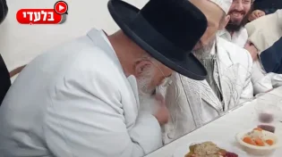 סעודה שלישית: הרב בניהו שמואלי מתברך מהרב קוק שליט"א
