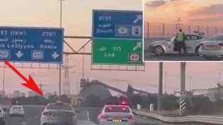 דרמה בכבישים: הנהג ניסה להימלט אבל זה נגמר לא טוב