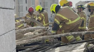 אתמול: תיעוד מרגע נפילת הפיגום בגבעת זאב