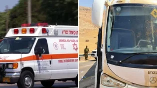 אוטובוס חזר מהדלקת נרות חנוכה וניצל מפיגוע ירי