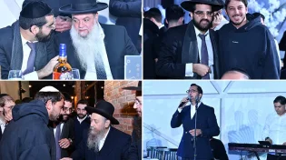 פאר והדר: אישי ציבור הגיעו למסיבת החנוכה של הרב סנדרוסי