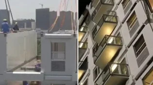כך בונים בניין של 10 קומות ביממה