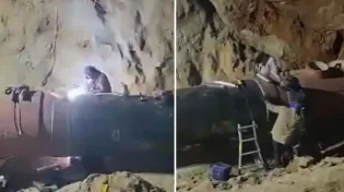 אחרי שלושה ימים הסתיים תיקון הצינור - צפו