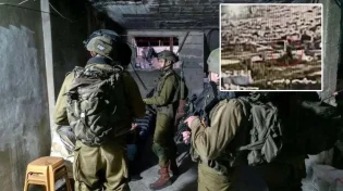 המחבל רץ עם סכין ונורה - תיעוד רגעי הדרמה