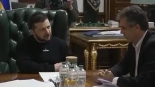 נשיא אוקראינה קיבל את פניו של שר החוץ - צפו