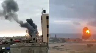 תיעוד מתקיפות צה"ל הבוקר ברצועת עזה