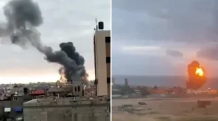 תיעוד מתקיפות צה"ל הבוקר ברצועת עזה