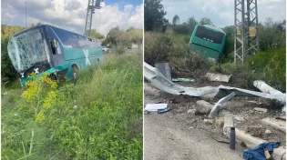 19 נפגעים בתאונת אוטובוס אגד ורכב פרטי