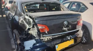 תיעוד מטורף: גנב רכב באמצע תדלוק ונעצר