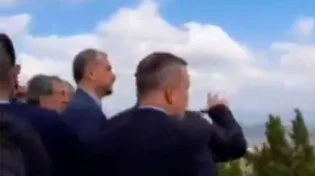 תיעוד מדאיג: שר החוץ האיראני בביקור בגבול ישראל