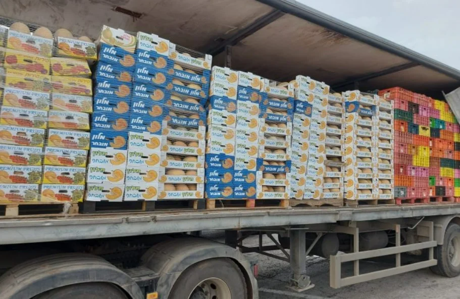 סוכלה הברחת 50 טון פירות וירקות מהרשות הפלסטינית סוכלה הברחת 50 טון פירות וירקות מהרשות הפלסטינית
