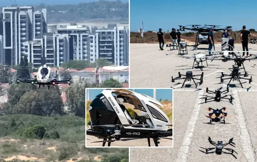 צפו: ניסוי ראשון של מונית אווירית בוצע בישראל צפו: ניסוי ראשון של מונית אווירית בוצע בישראל