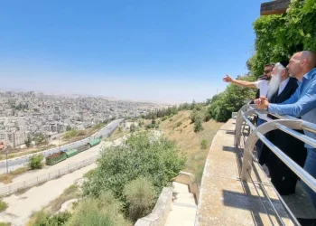 "צועדים לפיתוח ושגשוג": השר החרדי קיים סיור בשכונה הערבית