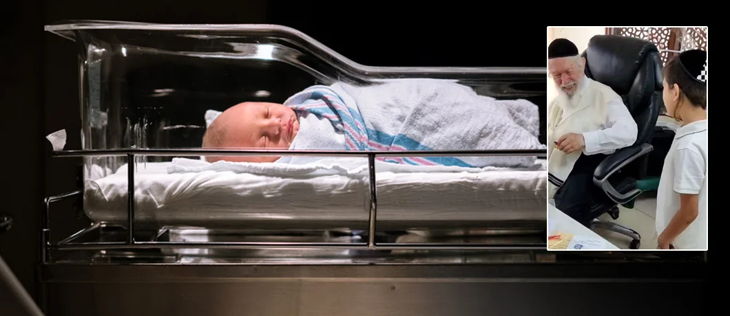 התינוק שניצל מהפלה נפגש עם הרב שהציל אותו: "בזכותך אני חי"