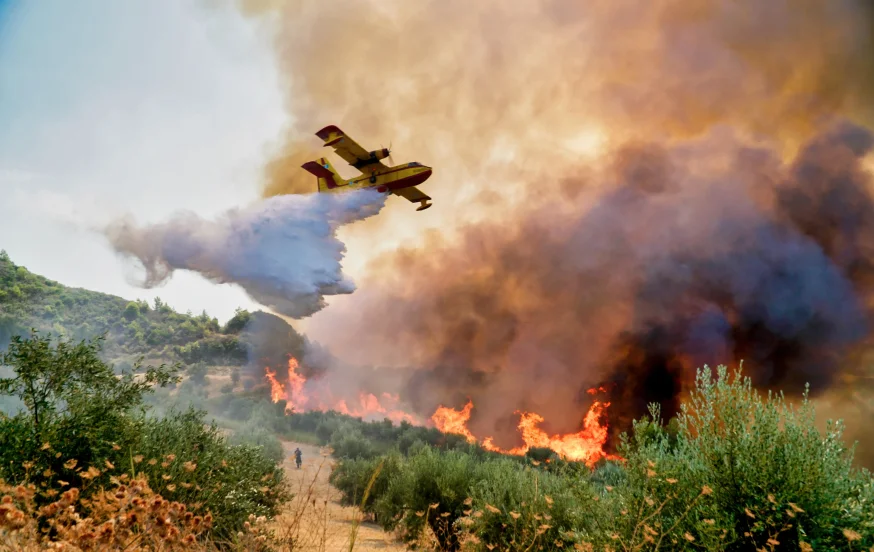 שריפות ענק משתוללות ביוון: ישראל תשגר משלחות חילוץ וסיוע