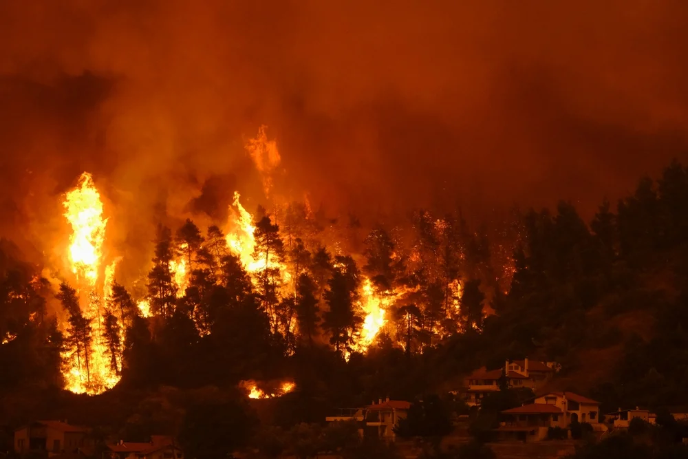 רודוס: עשרות אלפי תושבים פונו מבתיהם בעקבות שריפות הענק רודוס: עשרות אלפי תושבים פונו מבתיהם בעקבות שריפות הענק