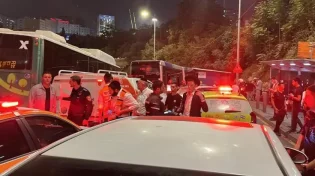 תאונת דרכים בין שני אוטובוסים במרכז ירושלים 
