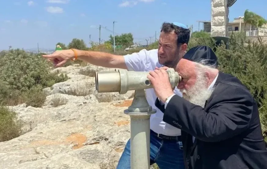גולדקנופף בביקור בשומרון// צילום: מועצה אזורית שומרון