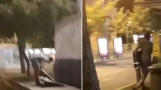 בושה: אלמוני תועד משחית את סוכת בית חב"ד