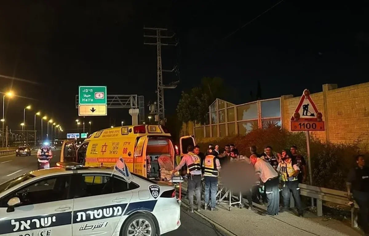 נהג רכב בן 20 נפצע קשה לאחר שנפל לתעלה בזמן אזעקה