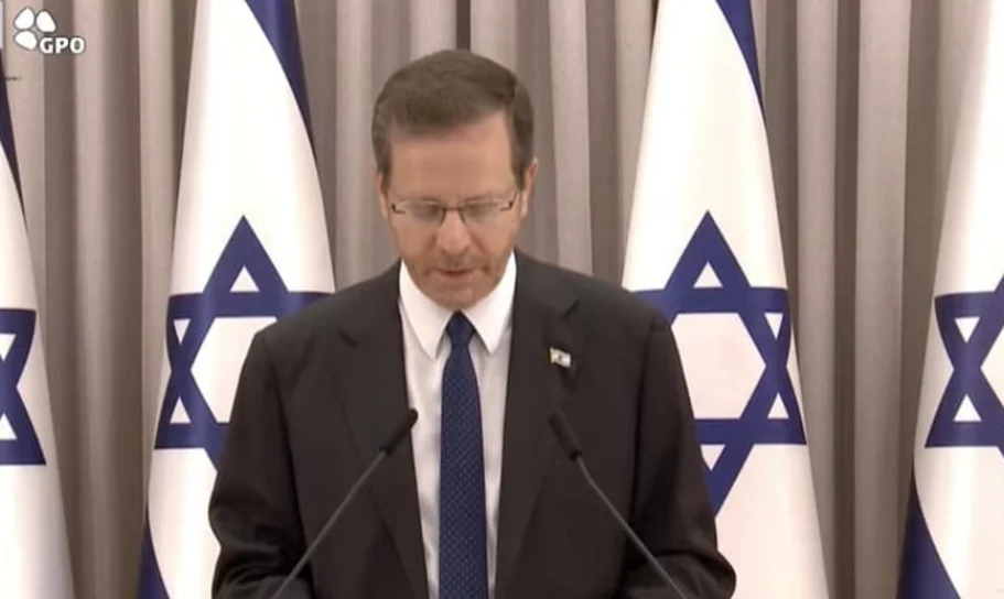 הצהרת הנשיא הרצוג: אסור להאמין לחמאס, אסור להאמין למפלצות" הצהרת הנשיא הרצוג: אסור להאמין לחמאס, אסור להאמין למפלצות"